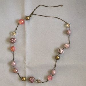 Chain necklace with beads